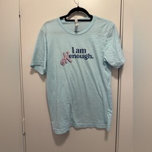 I am Kenough Adult Medium Bella Canvas Sky Blue Tee Shirt.